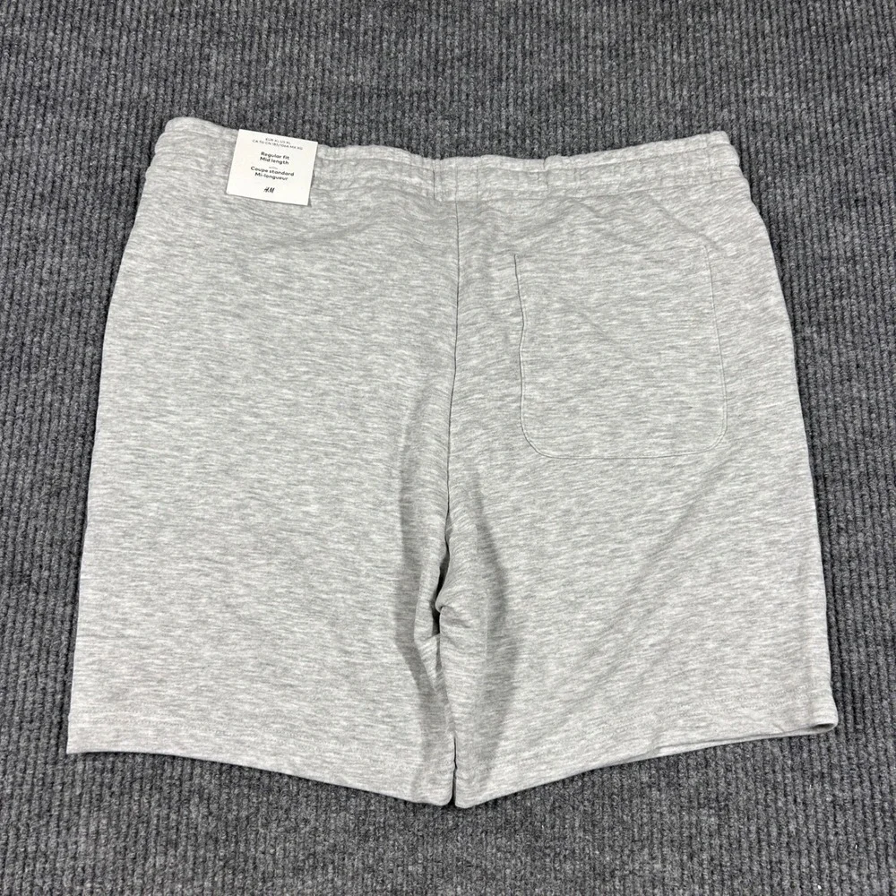 H&M Shorts Mens XL Heather Gray Regular Fit Mid Length Sweat
